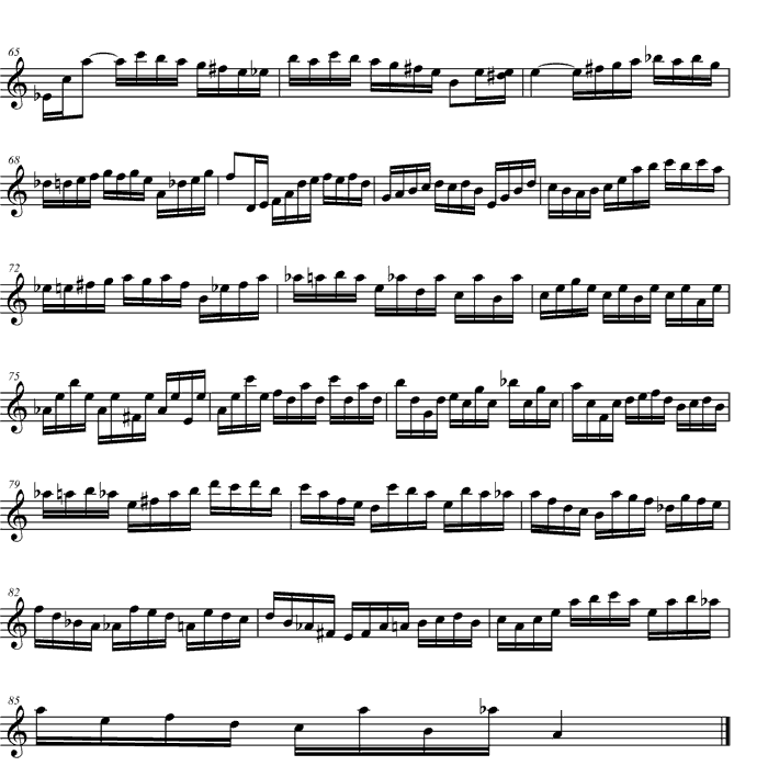 Corrente - JS Bach Sheet Music