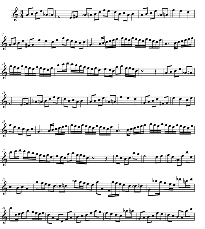 Sarabande Sheet Music